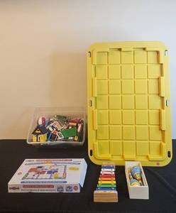 lot 265 image: Collection of Childrens Educational and Musical Toys with Storage Bin