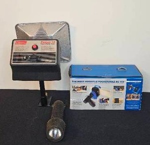 lot 3 image: Coleman Focus 15 Propane Heater and Pocket-Hole Jig Kit