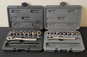 lot 14 image: 2 Craftsman Socket Wrench Sets with Cases