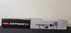 lot 19 image: Rubbermaid FastTrack Rail 7 Piece Kit for Garage Organization