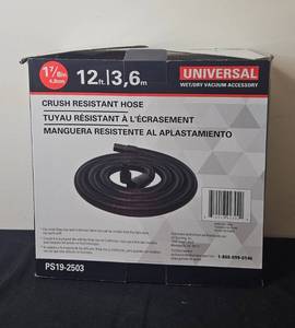 lot 26 image: 12 ft Universal Crush Resistant WetDry Vacuum Hose