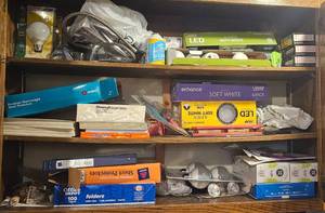 lot 35 image: Assorted Office Supplies and Lighting Equipment Collection