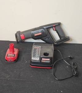 lot 40 image: Craftsman C3 19.2V Cordless Reciprocating Saw with Charger and Battery