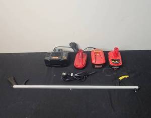 lot 48 image: Craftsman Battery Charger with 2 Lithium-Ion Battery Packs and more