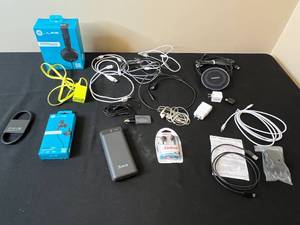 lot 230 image: Assorted Charging Accessories and Earbuds Collection