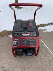 lot 1 image: Powermate Yamaha 5700W Portable Generator