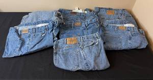 lot 355 image: Collection of Pre-owned Denim Jeans - Levis, Eddie Bauer, and Kirkland