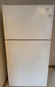 lot 159 image: Used Whirlpool Refrigerator with Top Freezer