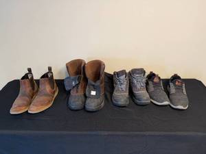 lot 165 image: Collection of 4 Pairs of Mens Boots and Shoes