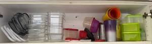 lot 183 image: Kitchen Storage Set with Assorted Containers and Cups