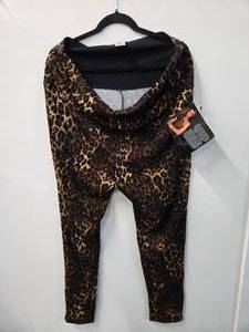 IMAN Global Leopard Color Leggings with side zippers (Size 1X, New with tag)