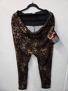 IMAN Global Leopard Color Leggings with side zippers (Size 1X, New with tag)