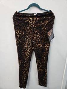 IMAN Global Leopard Color Leggings with side zippers (Size M, New with tag)