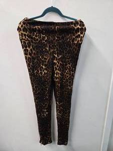 IMAN Global Leopard Color Leggings with side zippers (Size S, New with tag)
