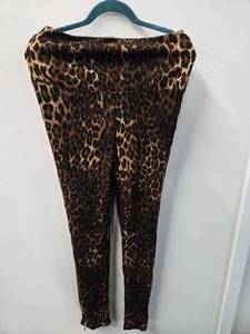 IMAN Global Leopard Color Leggings with side zippers (Size S, New with tag)