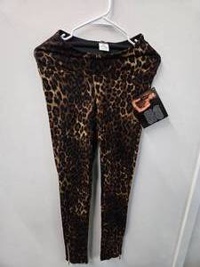 IMAN Global Leopard Color Leggings with side zippers (Size XS, New with tag)