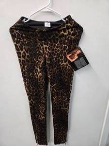 IMAN Global Leopard color Leggings with side zippers (Size XS, New with tag)