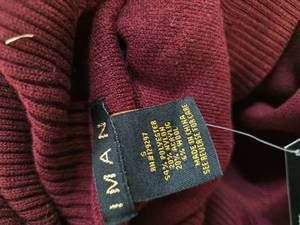 IMAN Global Chic Long Sleeve Open Front Knit Maroon Cardigan (Size S, New with Tag)