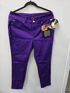 Product Name IMAN Womens Pants with Back pockets  size 14 (New with a Tag) Color Purple