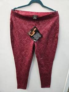 IMAN Leggings, Size L (New with a Tag) Color Maroon