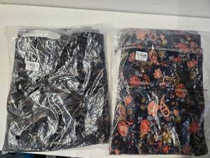 Lot of Two Coco Carmen Leggings ( ( Black XXL Red& Black flowery LXL, New, New).