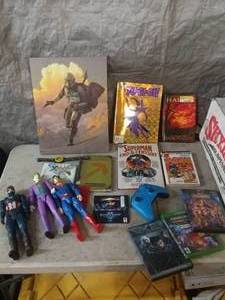 lot 7 image: Marvel Comic Action figures, X-box game, DVDs and more