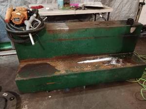 lot 2 image: Truck bed Fuel Transport Tank with Gasboy model 60 pump