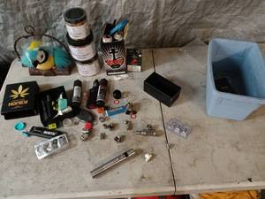 lot 69 image: misc. E-cig parts and fluid