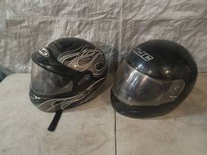 lot 41 image: 2- HJC Helmets, Size Large and XX-Large