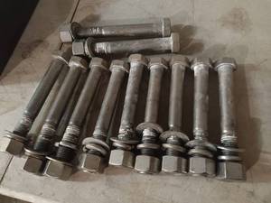 lot 91 image: 1x8 HEAVY duty stainless steel bolts