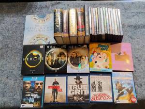 lot 120 image: Books, DVDs, and Blu-ray discs