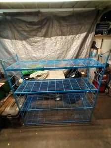 lot 127 image: Metal storage shelf 5x18x5
