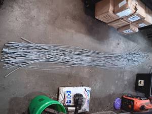 lot 21 image: 50 pieces of 516 braided steel cable approx. 10-12 each