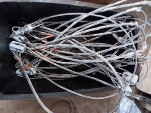 lot 22 image: Cable ends with Insulators and cable connectors