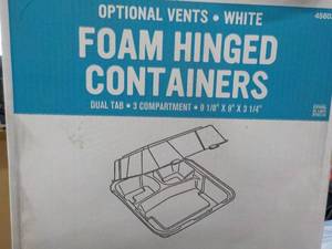 lot 3 image: Open Box- Foam Hinged 9 18 x 9 x 3...