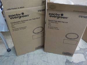 lot 4 image: 2 cases Pactiv Evergreen Plastic Ro...
