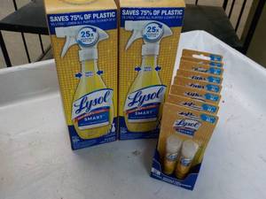 lot 87 image: 16 ct Lysol Smart Refills and 2 Spr...