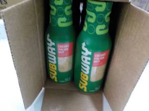 lot 101 image: 6 ct 16 oz Subway Creamy Italian Sa...