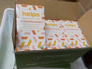 lot 113 image: 96 ct Helps Organic Tea...