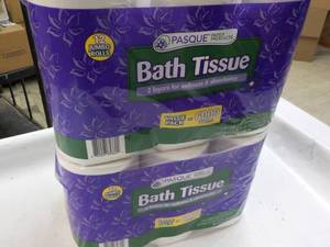 lot 123 image: 24 Rolls Pasque 2 Ply Bath Tissue...