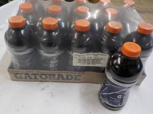 lot 146 image: 15 ct 28 oz Bottles Gatorade Midnit...