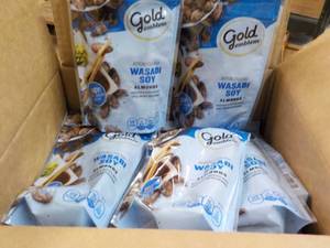 lot 192 image: 12 ct 6 oz Bags Wasabi Soy Almonds...