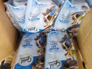 lot 193 image: 12 ct 6 oz Bags Wasabi Soy Almonds...