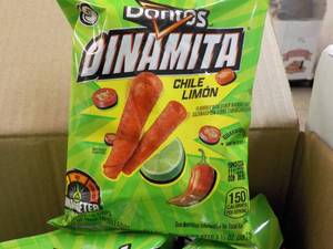 lot 206 image: 32 ct 3 12 oz bags Doritos Dinamit...