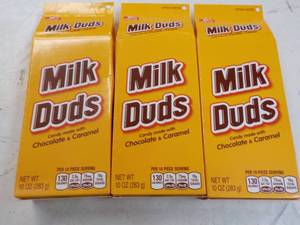 lot 248 image: 3 ct 10 oz boxes Milk Duds...