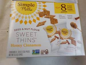 lot 255 image: 3 ct boxes Simple Mills Honey Cinna...