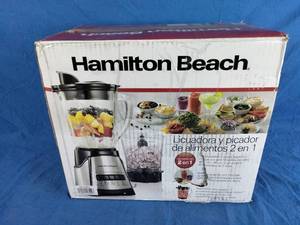 lot 57 image: Hamilton Beach 12-Speed 2-in-1 Blender and Chopper