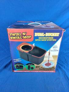 lot 84 image: Twirl N Swirl Double Bucket Spin Microfiber Mop