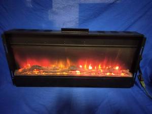 lot 101 image: 50 in. Wall-Mounted and Recessed Electric Fireplace