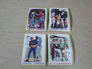lot 159 image: BASEBALL CARDS LEADERS